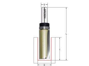 Фреза обгонная (верхний подшипник) Z=2 D=10x25x65 S=8 (Подш D=22 B=8 I=7) ARDEN 152801B