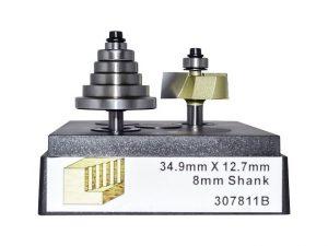 Фреза четвертная c набором подшипников (нижн. подш.) Z=2 D=34.9x12.7x56 S=8 ARDEN 307811B