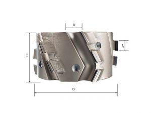 Фрезы алмазные прифуговочные для кромкооблицовачных станков D=125x30x65 RH Rotis 225.12530654DR