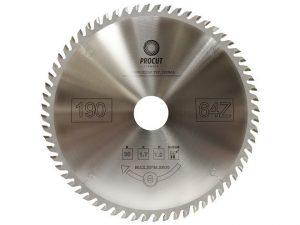 Пила ультратонкая для продольного и поперечного реза 190x30x1.7/1.2 Z=64 PROCUT 797.1903064A