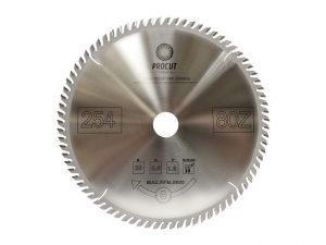 Пила торцовочная с тонким пропилом 254x30x2.4/1.6 Z=80 PROCUT 797.2543080A