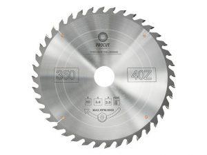 Пила универсальная по древесине, фанере 350x50x3.6/2.5 Z=40 PROCUT 798.3505040
