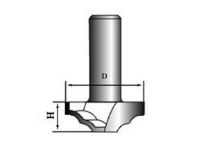Фреза для фасадов DF36-010 D=36x10x50 S=12 PROCUT