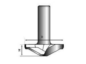 Фреза для фасадов DF50-010 D=50x10x50 PROCUT