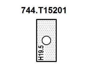 Нож прямой (T15201) для 1472516512 Rotis 744.T15201