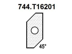 Нож для снятия фаски 45гр. (T16201) для 1472516512 Rotis 744.T16201