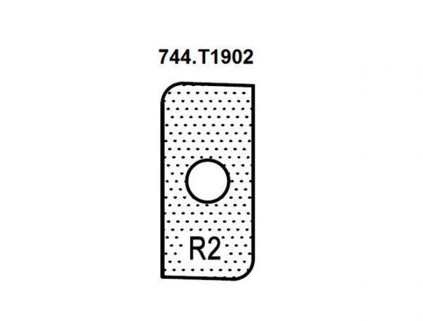 Нож внешний радиус R2 (T19202) для 1472516512 Rotis 744.T19202