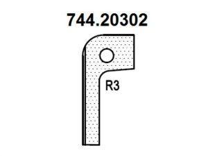 Нож радиусный R3 (T20302) для 1473222212 Rotis 744.T20302