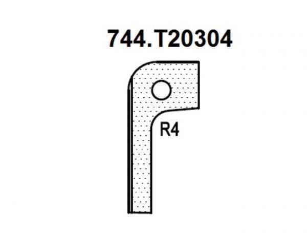 Нож радиусный R4 (T20304) для 1473222212 Rotis 744.T20304