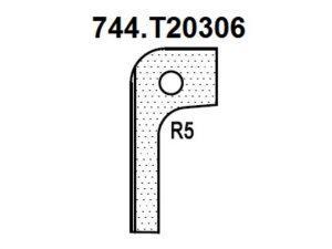 Нож радиусный R5 (T20306) для 1473222212 Rotis 744.T20306