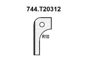 Нож радиусный R10 (T20312) для 1473222212 Rotis 744.T20312