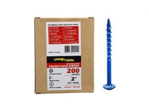 Саморезы Blue-coating 2"(синее покрытие)(50мм) шаг 3мм,упак. 200шт. Uniqtool UTS-XML-B-200