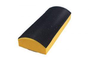 Профильная шлифовальная база под липучку внешний радиус 97x39 Uniqtool UTG-1007