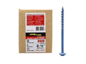 Саморезы UT оцинков. MAXI-LOC 2-1/2" (64мм) упак. 200шт. шаг 3мм Uniqtool UTS-ZML-200