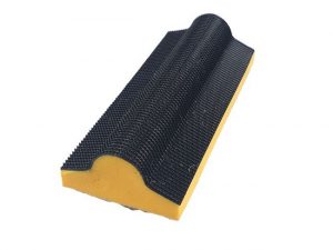 Профильная шлифовальная база под липучку конусная с радиусным торцом 97x39x19 Uniqtool UTG-1006