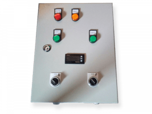 Щит управления в металлическом корпусе с преобразователем частоты (ПЧ)