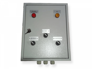 Щит управления в металлическом корпусе для покрасочной кабины с водяной завесой