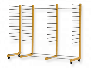 Трехстоечный стеллаж для заготовок