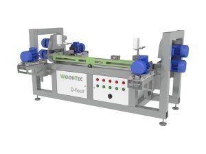 Специальный сверлильно-присадочный станок с торцовкой WoodTec D-Four