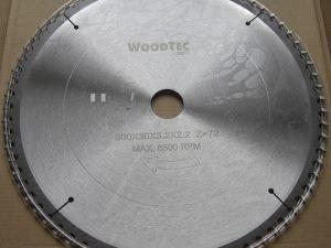 Пила дисковая Ø300 х 30 х 3,2/2,2 Z72 WZ WoodTec