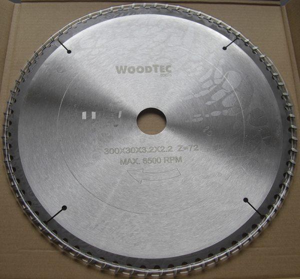 Пила дисковая Ø300 х 30 х 3,2/2,2 Z72 WZ WoodTec