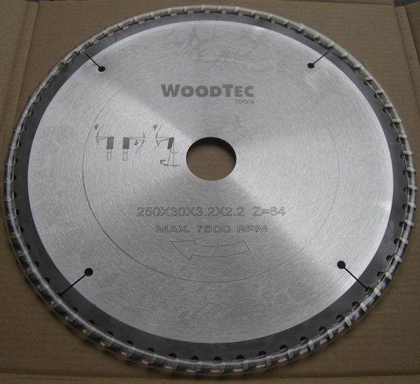 Пила дисковая Ø250 х 30 х 3,2/2,2 Z64 WZ WoodTec