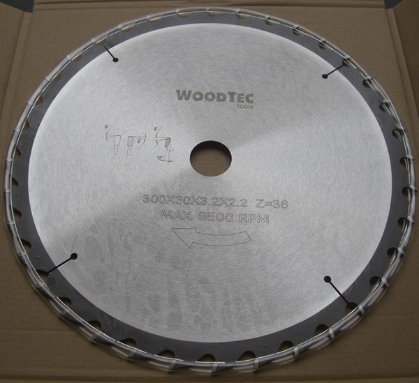 Пила дисковая Ø300 х 30 х 3,2/2,2 Z36 WZ WoodTec