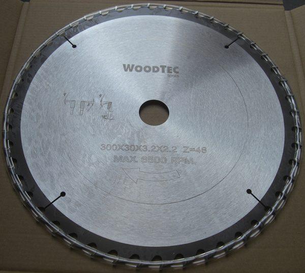 Пила дисковая Ø300 х 30 х 3,2/2,2 Z48 WZ WoodTec