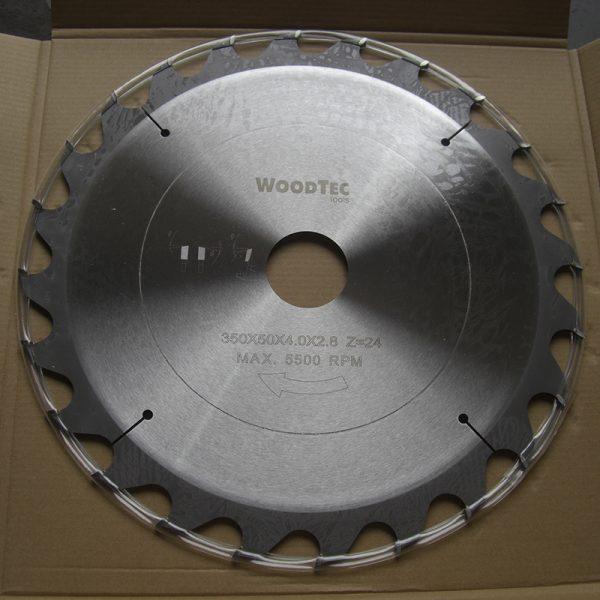 Пила дисковая Ø350 х 50 х 4,0/2,8 Z24 WZ WoodTec