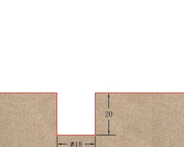 Фреза профильная для фасадов D18xH20xL75 S=12 GREENCUT BX11204