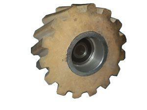 Ролик прижимной рифлёный обрезиненный для автоматических кромкооблицовочных станков