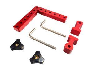 Набор для зажима из алюминиевого уголка 140x140x16,ф отв=8мм. и 2-х фиксаторов Uniqtool UTP-0017SET