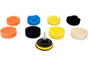Набор кругов полировочных 9 шт. D=80mm для электроинструмента UNIQTOOL UTG-1077