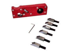 Мини рубанок(150x50x20мм) с комплектом сменных профильных ножей (6шт.) UNIQTOOL UTD-0010