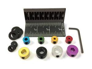 Набор стопорных колец (3;4;5;6;7;8;9;10mm) с линейкой UNIQTOOL UTJC-015