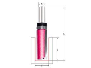 Фреза обгонная (2 верхних подшипника) Z=2 D=12.7x25x75 S=6 PROCUT 152631BP