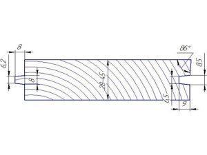 Фрезы IRONMAC для изготовления доски пола обозначение фрезы 1Т-В-40