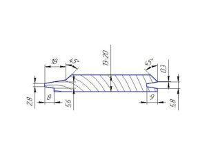 Фрезы IRONMAC для изготовления вагонки и евровагонки обозначение фрезы 2Т-В
