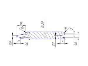 Фрезы IRONMAC для изготовления вагонки и евровагонки обозначение фрезы 3Т-В