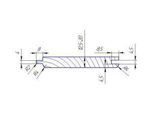 Фрезы IRONMAC для изготовления вагонки и евровагонки обозначение фрезы 5-Н
